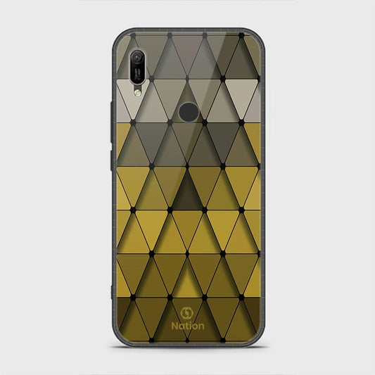 Huawei Y6s 2019 Cover - Onation Pyramid Series - HQ Ultra Shine Premium Infinity Glass Soft Silicon Borders Case