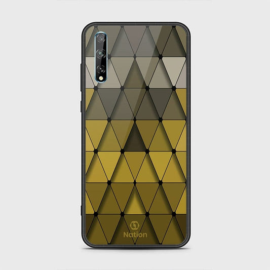 Huawei Y8p Cover - Onation Pyramid Series - HQ Ultra Shine Premium Infinity Glass Soft Silicon Borders Case