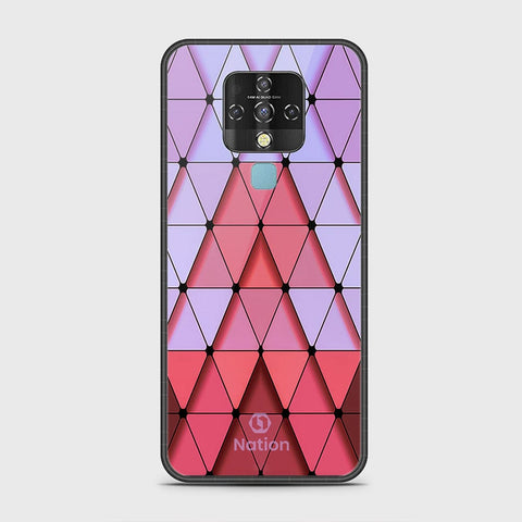 Tecno Camon 16 Cover - Onation Pyramid Series - HQ Ultra Shine Premium Infinity Glass Soft Silicon Borders Case