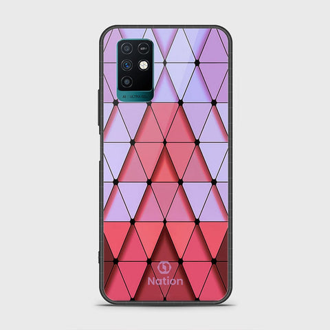 Infinix Note 10 Cover- Onation Pyramid Series - HQ Ultra Shine Premium Infinity Glass Soft Silicon Borders Case