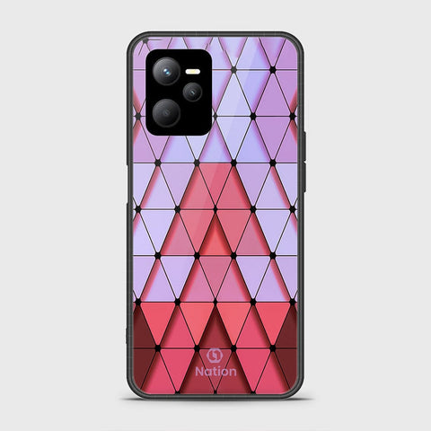 Realme C35 Cover- Onation Pyramid Series - HQ Ultra Shine Premium Infinity Glass Soft Silicon Borders Case