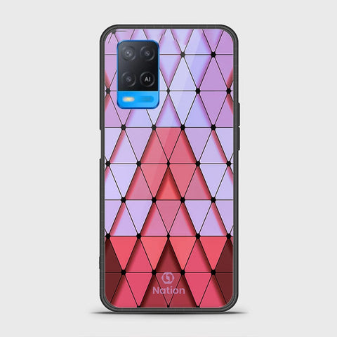 Oppo A54 4G Cover- Onation Pyramid Series - HQ Ultra Shine Premium Infinity Glass Soft Silicon Borders Case