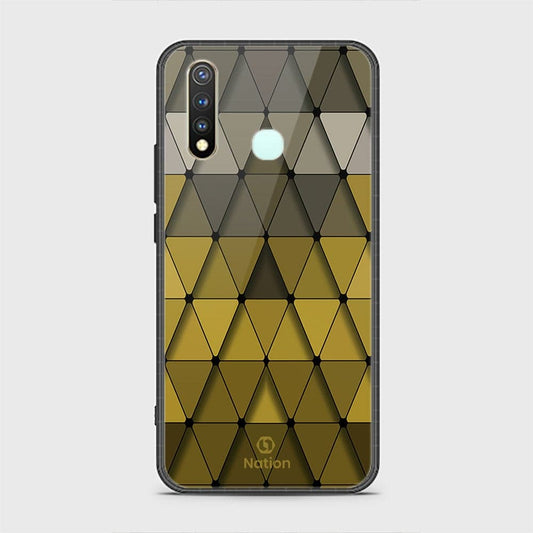 Vivo Y19 Cover - ONation Pyramid Series - HQ Ultra Shine Premium Infinity Glass Soft Silicon Borders Case