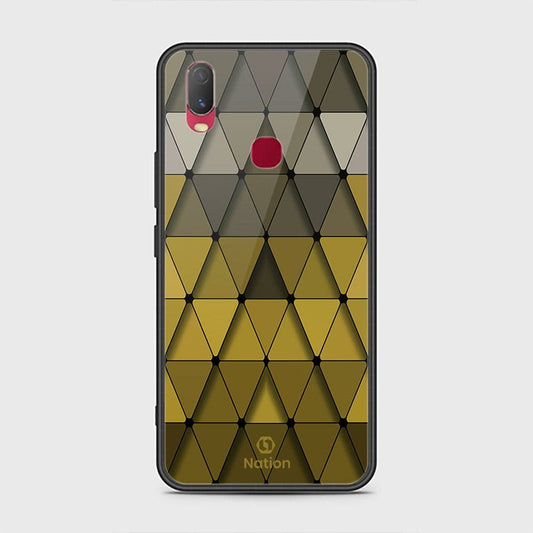 Vivo Y11 2019 Cover - ONation Pyramid Series - HQ Ultra Shine Premium Infinity Glass Soft Silicon Borders Case