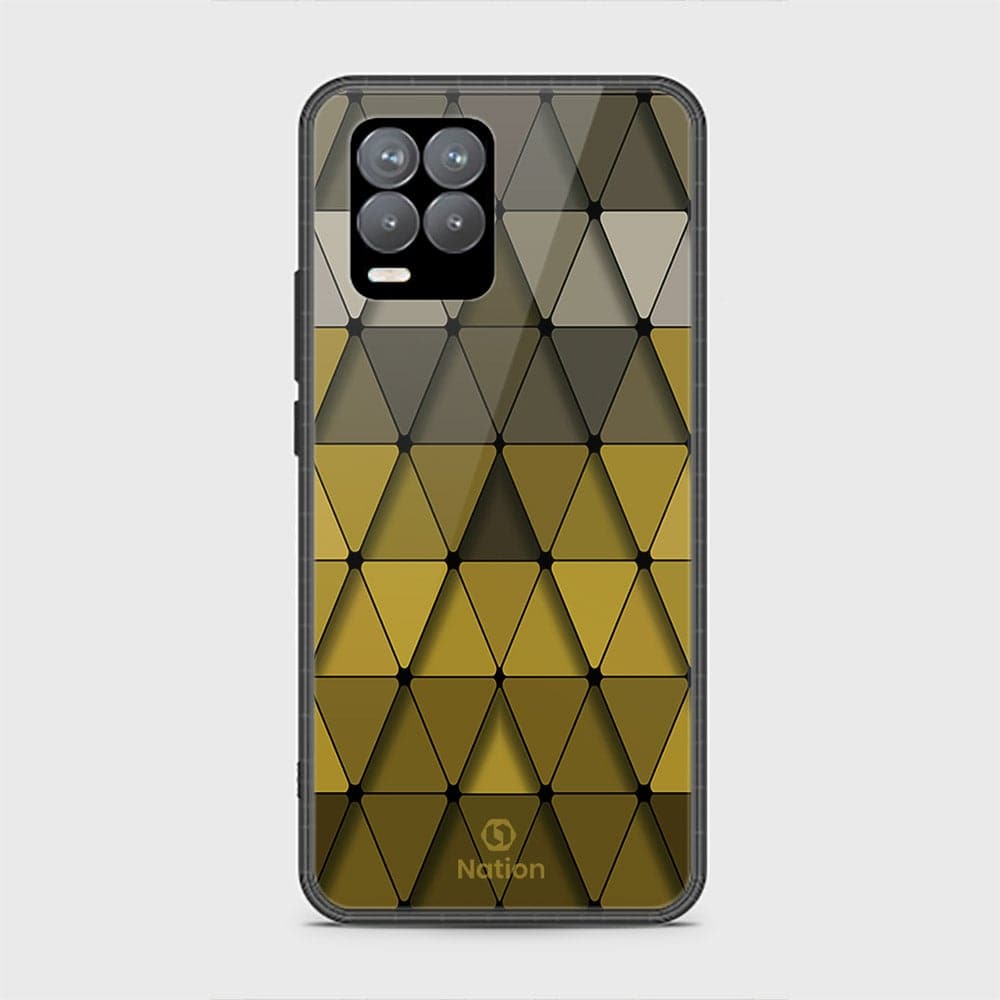 Realme 8 Pro Cover - ONation Pyramid Series - HQ Ultra Shine Premium Infinity Glass Soft Silicon Borders Case