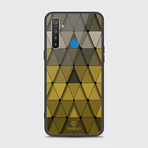 Realme 5i Cover - ONation Pyramid Series - HQ Ultra Shine Premium Infinity Glass Soft Silicon Borders Case