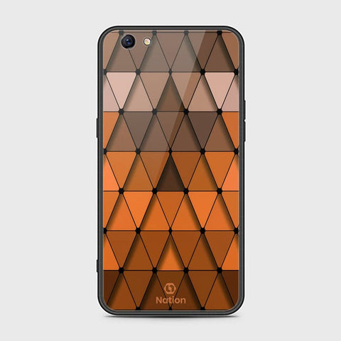 Oppo F3 Plus Cover - ONation Pyramid Series - HQ Ultra Shine Premium Infinity Glass Soft Silicon Borders Case