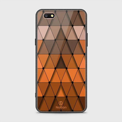 Oppo F3 Cover - ONation Pyramid Series - HQ Ultra Shine Premium Infinity Glass Soft Silicon Borders Case