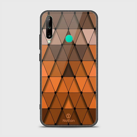 Huawei Y7P Cover - ONation Pyramid Series - HQ Ultra Shine Premium Infinity Glass Soft Silicon Borders Case