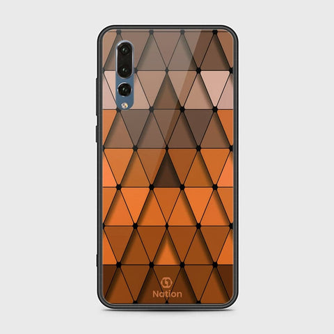 Huawei P20 Pro Cover - ONation Pyramid Series - HQ Ultra Shine Premium Infinity Glass Soft Silicon Borders Case