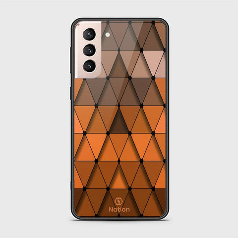 Samsung Galaxy S21 Plus 5G Cover - Onation Pyramid Series - HQ Ultra Shine Premium Infinity Glass Soft Silicon Borders Case
