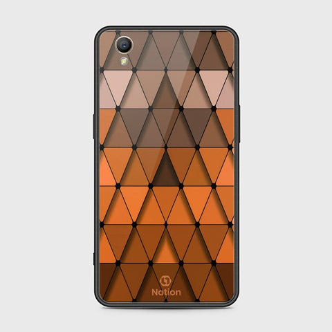 Oppo A37 Cover - Onation Pyramid Series - HQ Ultra Shine Premium Infinity Glass Soft Silicon Borders Case