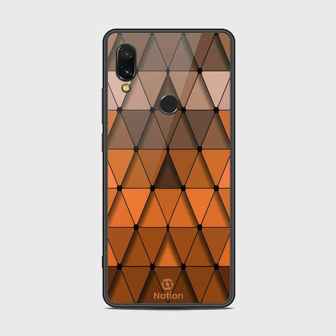 Xiaomi Redmi 7 Cover - Onation Pyramid Series - HQ Ultra Shine Premium Infinity Glass Soft Silicon Borders Case