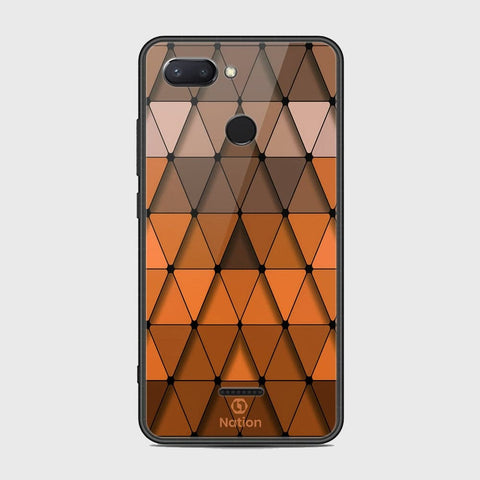 Xiaomi Redmi 6 Cover - Onation Pyramid Series - HQ Ultra Shine Premium Infinity Glass Soft Silicon Borders Case