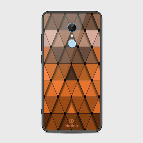 Xiaomi Redmi 5 Cover - Onation Pyramid Series - HQ Ultra Shine Premium Infinity Glass Soft Silicon Borders Case