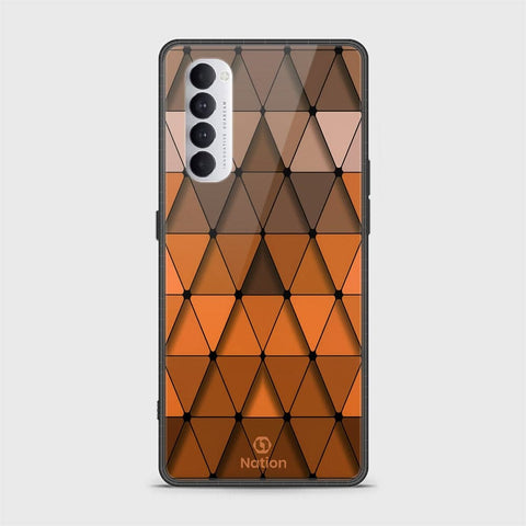 Oppo Reno 4 Pro Cover - Onation Pyramid Series - HQ Ultra Shine Premium Infinity Glass Soft Silicon Borders Case