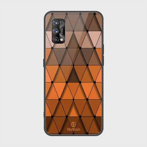 Realme 7 Pro Cover - Onation Pyramid Series - HQ Ultra Shine Premium Infinity Glass Soft Silicon Borders Case