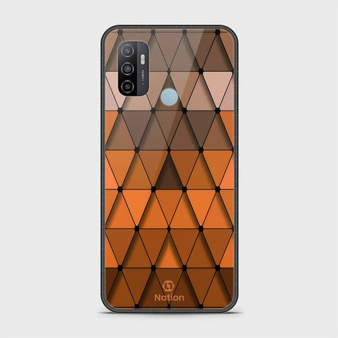 Oppo A53s Cover - Onation Pyramid Series - HQ Ultra Shine Premium Infinity Glass Soft Silicon Borders Case