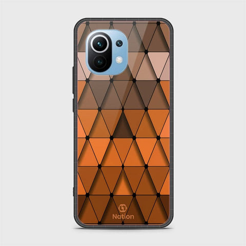 Xiaomi Mi 11 Cover - Onation Pyramid Series - HQ Ultra Shine Premium Infinity Glass Soft Silicon Borders Case