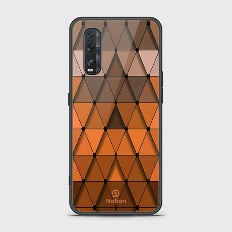 Oppo Find X2 Cover- Onation Pyramid Series - HQ Ultra Shine Premium Infinity Glass Soft Silicon Borders Case