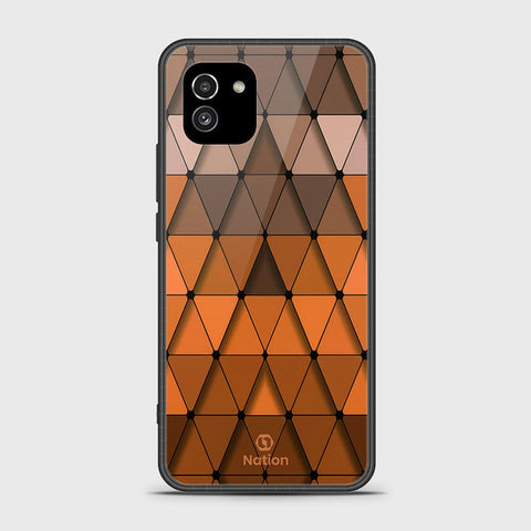 Samsung Galaxy A03 Cover- Onation Pyramid Series - HQ Ultra Shine Premium Infinity Glass Soft Silicon Borders Case