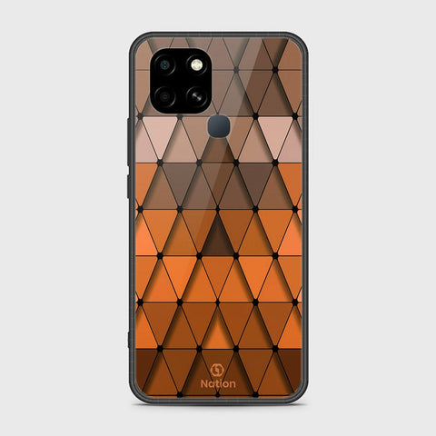 Infinix Smart 6 Cover- Onation Pyramid Series - HQ Ultra Shine Premium Infinity Glass Soft Silicon Borders Case