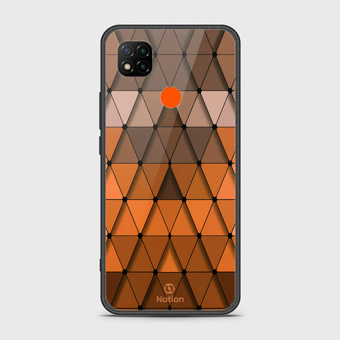 Xiaomi Redmi 9C Cover- Onation Pyramid Series - HQ Ultra Shine Premium Infinity Glass Soft Silicon Borders Case