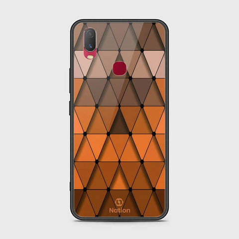 Vivo Y11 2019 Cover - ONation Pyramid Series - HQ Ultra Shine Premium Infinity Glass Soft Silicon Borders Case