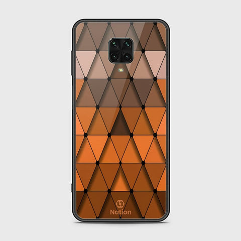 Xiaomi Redmi Note 9 Pro Cover - ONation Pyramid Series - HQ Ultra Shine Premium Infinity Glass Soft Silicon Borders Case