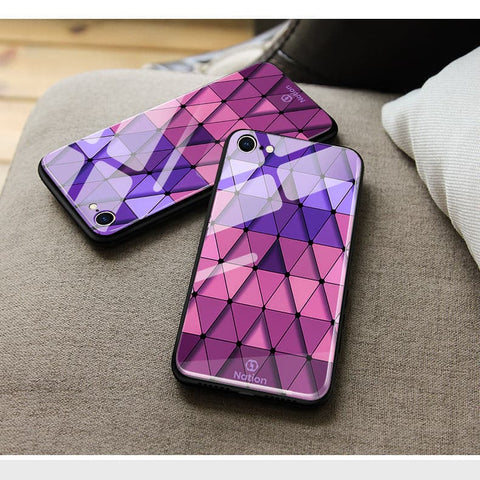 iPhone 7 Cover - Onation Pyramid Series - HQ Ultra Shine Premium Infinity Glass Soft Silicon Borders Casee