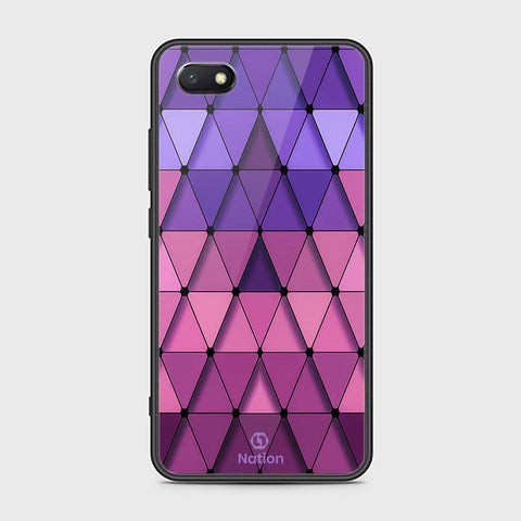 Huawei Y5 Prime 2018 Cover - ONation Pyramid Series - HQ Ultra Shine Premium Infinity Glass Soft Silicon Borders Case