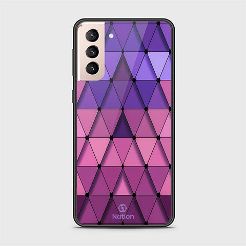 Samsung Galaxy S21 Plus 5G Cover - Onation Pyramid Series - HQ Ultra Shine Premium Infinity Glass Soft Silicon Borders Case