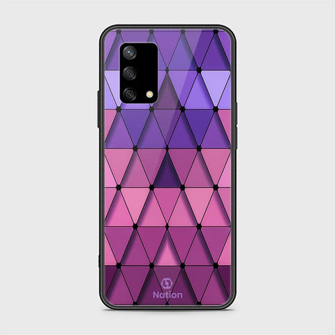 Oppo A95 4G Cover - Onation Pyramid Series - HQ Ultra Shine Premium Infinity Glass Soft Silicon Borders Case