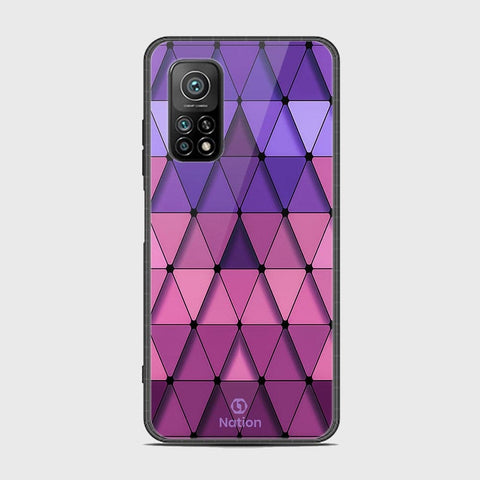 Xiaomi Mi 10T Cover - Onation Pyramid Series - HQ Ultra Shine Premium Infinity Glass Soft Silicon Borders Case