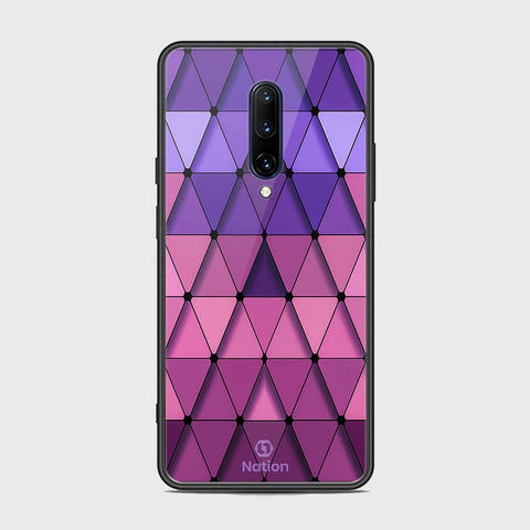 OnePlus 7 Pro Cover - Onation Pyramid Series - HQ Ultra Shine Premium Infinity Glass Soft Silicon Borders Case