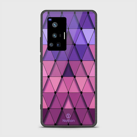 Vivo X70 Pro Cover - Onation Pyramid Series - HQ Ultra Shine Premium Infinity Glass Soft Silicon Borders Case