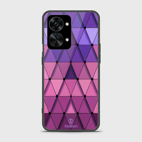 OnePlus Nord 2T Cover- Onation Pyramid Series - HQ Ultra Shine Premium Infinity Glass Soft Silicon Borders Case