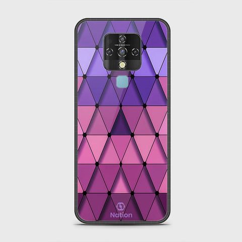 Tecno Camon 16 Cover - Onation Pyramid Series - HQ Ultra Shine Premium Infinity Glass Soft Silicon Borders Case