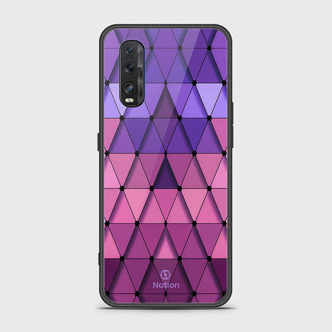 Oppo Find X2 Cover- Onation Pyramid Series - HQ Ultra Shine Premium Infinity Glass Soft Silicon Borders Case
