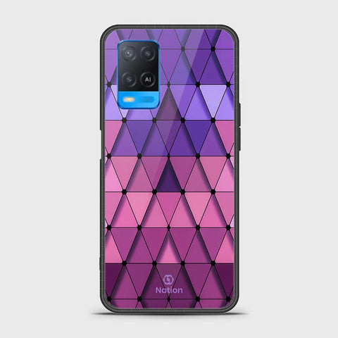 Oppo A54 4G Cover- Onation Pyramid Series - HQ Ultra Shine Premium Infinity Glass Soft Silicon Borders Case