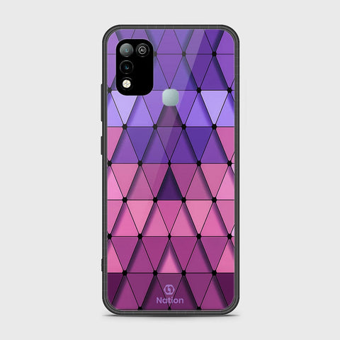 Infinix Hot 11 Play Cover- Onation Pyramid Series - HQ Ultra Shine Premium Infinity Glass Soft Silicon Borders Case