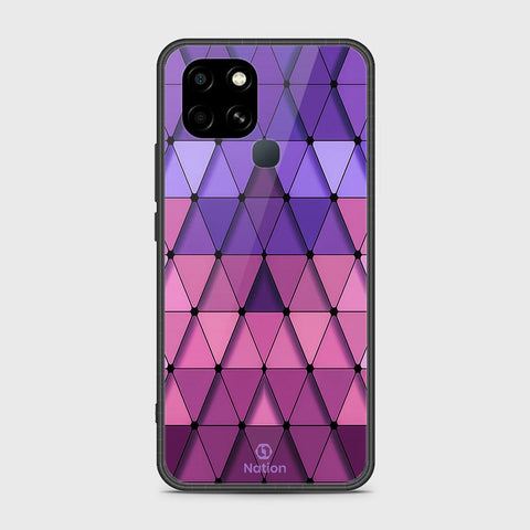 Infinix Smart 6 Cover- Onation Pyramid Series - HQ Ultra Shine Premium Infinity Glass Soft Silicon Borders Case