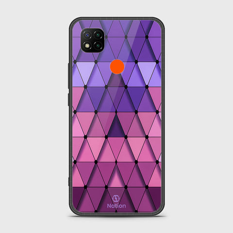 Xiaomi Redmi 9C Cover- Onation Pyramid Series - HQ Ultra Shine Premium Infinity Glass Soft Silicon Borders Case