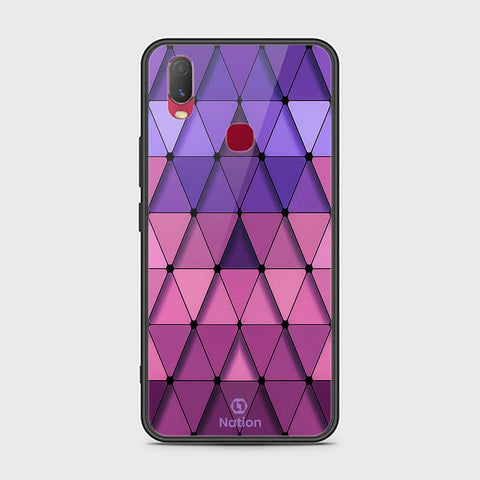 Vivo Y11 2019 Cover - ONation Pyramid Series - HQ Ultra Shine Premium Infinity Glass Soft Silicon Borders Case