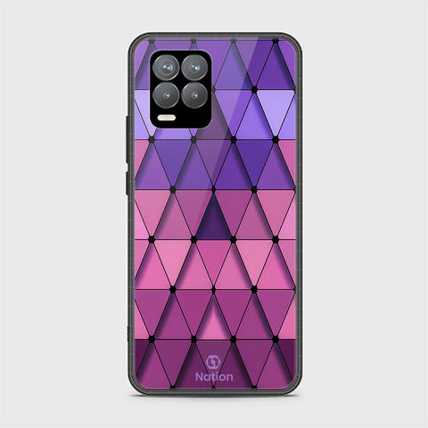 Realme 8 Pro Cover - ONation Pyramid Series - HQ Ultra Shine Premium Infinity Glass Soft Silicon Borders Case