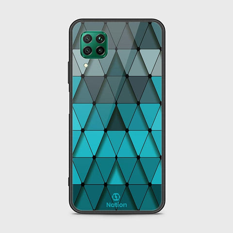 Huawei Nova 7i Cover - ONation Pyramid Series - HQ Ultra Shine Premium Infinity Glass Soft Silicon Borders Case