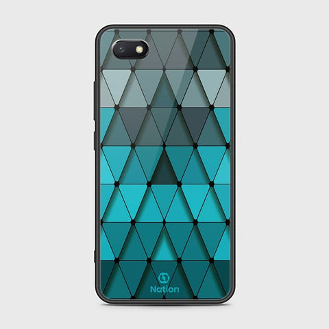 Huawei Y5 Prime 2018 Cover - ONation Pyramid Series - HQ Ultra Shine Premium Infinity Glass Soft Silicon Borders Case