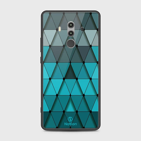 Huawei Mate 10 Pro Cover - ONation Pyramid Series - HQ Ultra Shine Premium Infinity Glass Soft Silicon Borders Case