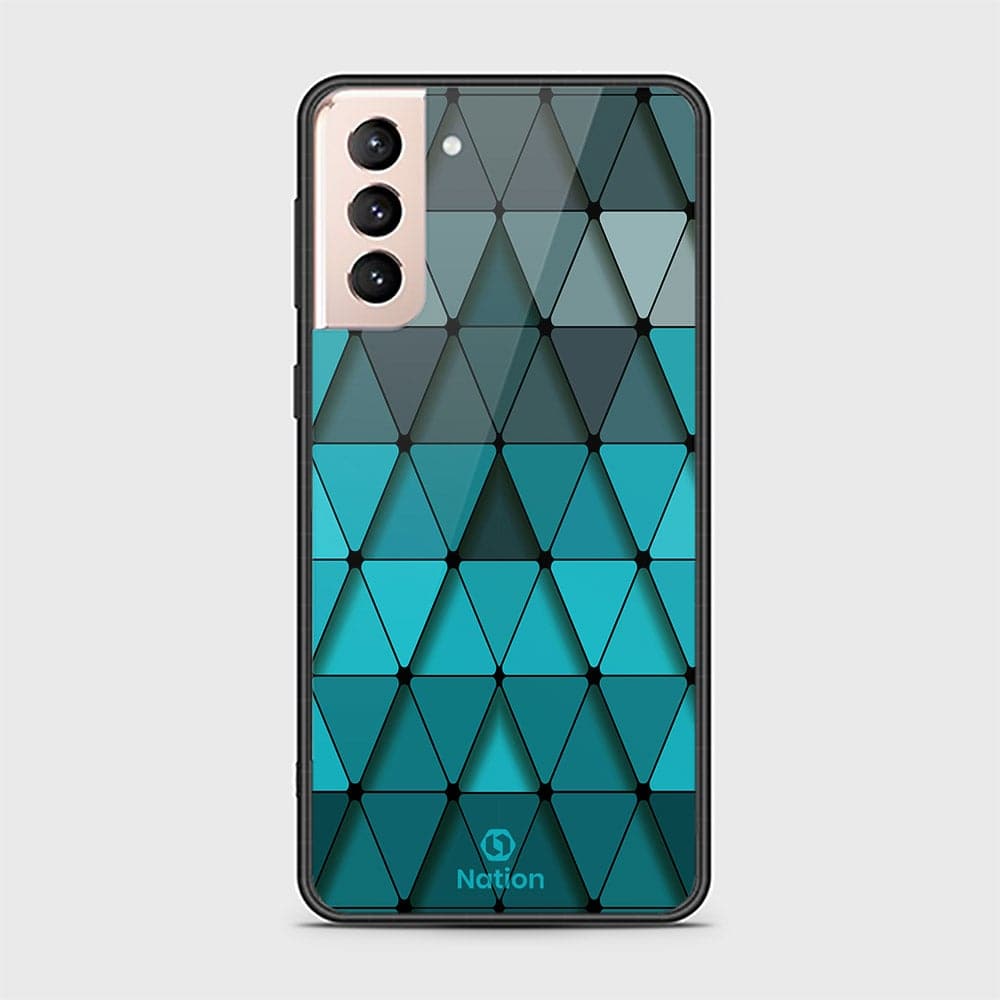 Samsung Galaxy S21 FE 5G Cover - Onation Pyramid Series - HQ Ultra Shine Premium Infinity Glass Soft Silicon Borders Case (Fast Delivery)