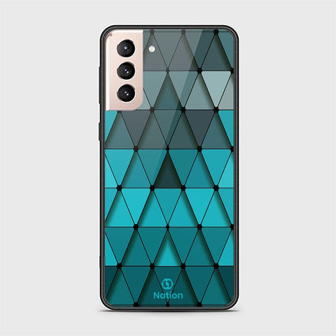 Samsung Galaxy S21 Plus 5G Cover - Onation Pyramid Series - HQ Ultra Shine Premium Infinity Glass Soft Silicon Borders Case